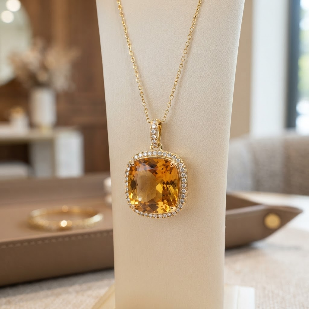 Golden Citrine Pendant
