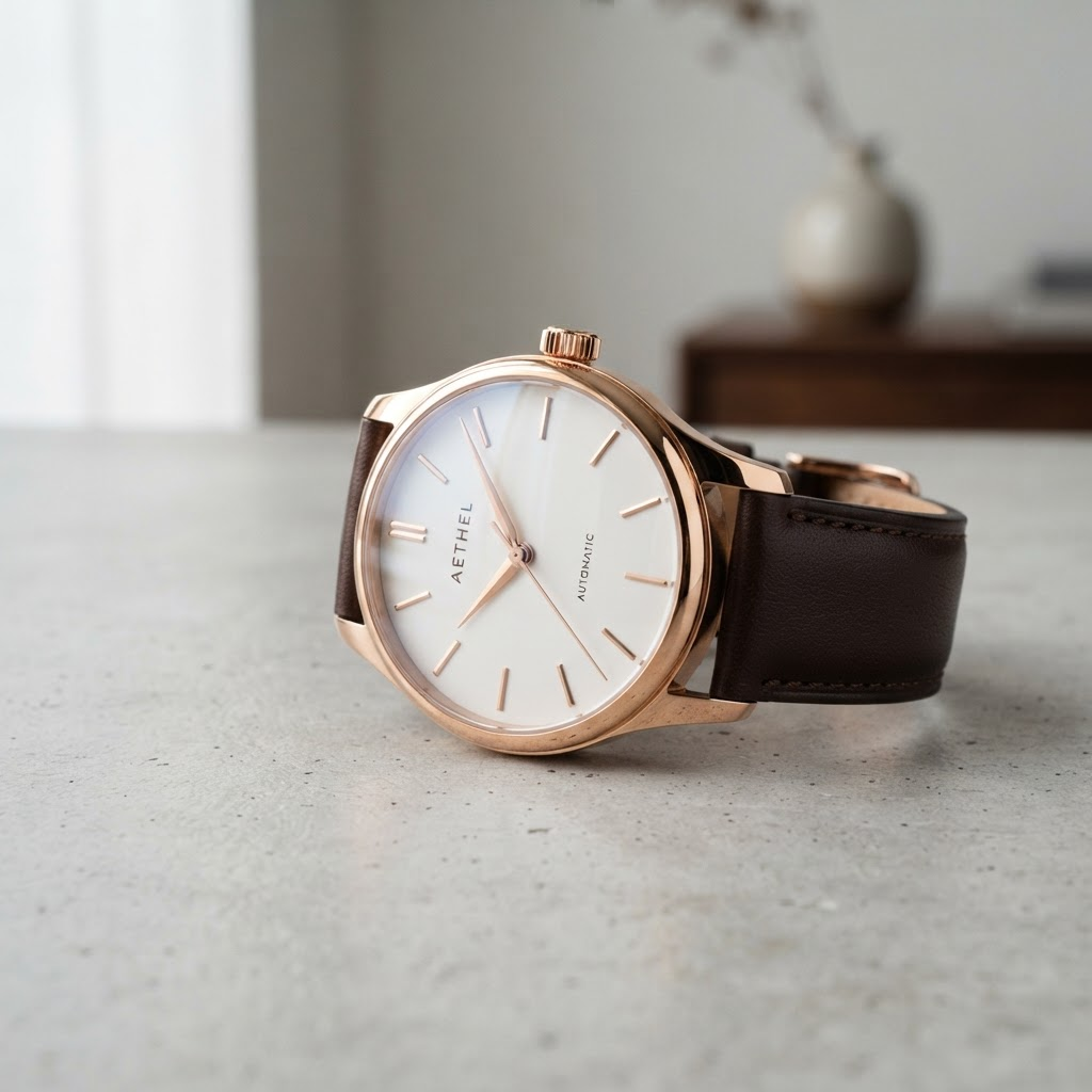 Minimalist Rose Gold Watch