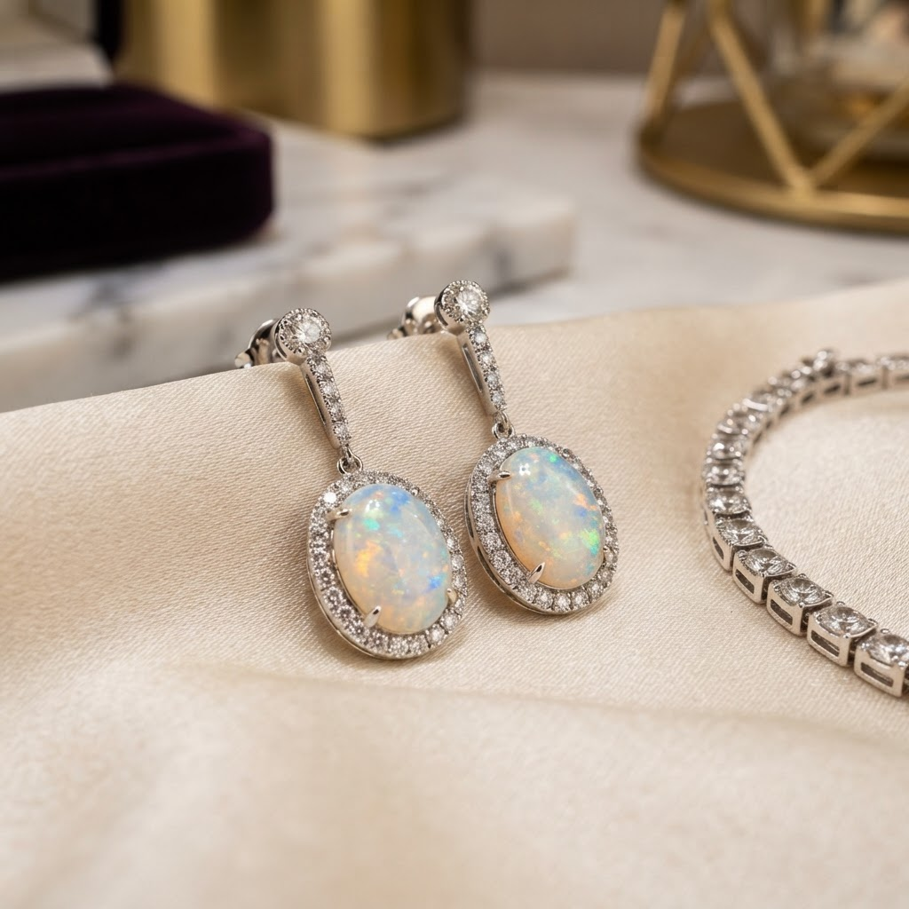 Australian Opal Earrings